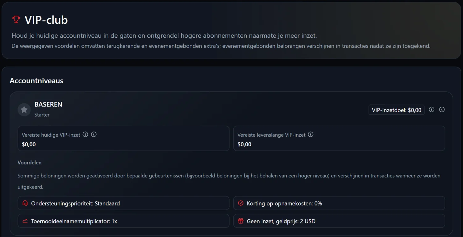 Betmakerz Casino VIP-club